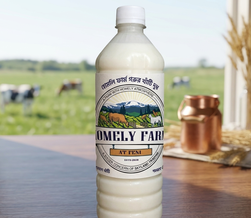 Homely Farm Milk Bottle